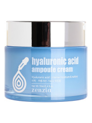  JGT ZENZIA Крем для лица с гиалуроновой кислотой ZENZIA HYALURONIC ACID AMPOULE CREAM