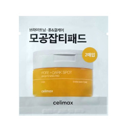  CLM PORE+DARK SPOT Тонер-пэды для лица очищающие осветляющие (пробник) celimax PORE+DARK SPOT BRIGHTENING 2PAD sample
