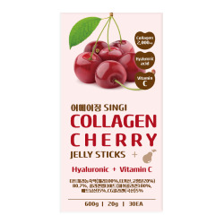  БДЖ JELLY БАД Желе коллагеновое с гиалуроновой кислотой (вишня) SINGI COLLAGEN CHERRY JELLY STICKS (20g*10ea)