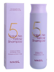  MAS 5SAL Шампунь тонирующий для осветленных волос MASIL 5SALON NO YELLOW SHAMPOO 300ml