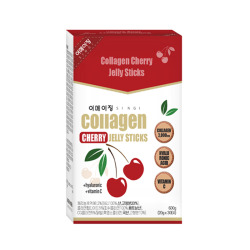 БДЖ JELLY БАД Желе коллагеновое с гиалуроновой кислотой (вишня) SINGI COLLAGEN CHERRY JELLY STICKS (20g*30ea)