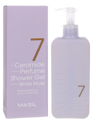  MAS CERAMIDE Гель для душа с керамидами и ароматом белого мускуса MASIL 7 Ceramide perfume shower gel 500ml (WHITE MUSK)