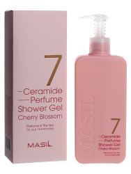  MAS CERAMIDE Гель для душа с керамидами и ароматом вишни MASIL 7 Ceramide perfume shower gel 500ml (CHERRY BLOSSOM)