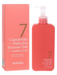  MAS CERAMIDE Гель для душа с керамидами и ароматом ириса MASIL 7 Ceramide shower gel 500ml (SWEET LOVE)