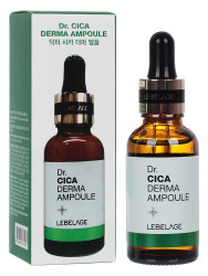  LBLG AMPOULE Сыворотка для лица с экстрактом центеллы азиатской успокаивающая LEBELAGE Dr. CICA DERMA AMPOULE 30ml
