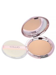  CELL PACT Пудра для лица компактная с зап.блоком CELLIO SHINING EX TWOWAY CAKE #23,13г*2