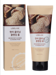  LBLG FOAM Пенка для умывания отшелушивающая с экстрактом коричневого риса LEBELAGE BROWN RICE CLEANING CLEANSING FOAM