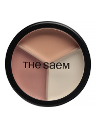  СМ Cover P Triple Консилер для лица трехцветный Cover Perfection Triple Pot Concealer 07 Pink Beige 12.4g