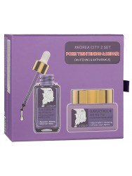  DR.CELLIO Набор уходовый для лица с бакучиолом [Korea City cream+serum set] DR.CELLIO Plus PEONGCHANG BAKUCHIOLE FIRMING cream+ampoule serum