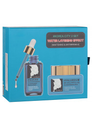  DR.CELLIO Набор уходовый для лица с гиалуроновой кислотой [Korea City cream+serum set] DR.CELLIO plus JEJU HYALURON MOISTURIZING CREAM+AMPOULE SERUM