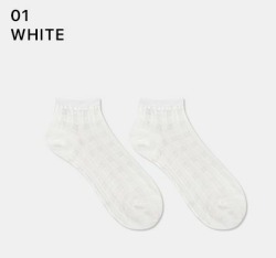  GGRN A TYPE(W-S-059) Носки женские короткие, белые, размер 35-39, A TYPE(W-S-059-01)ADULTS