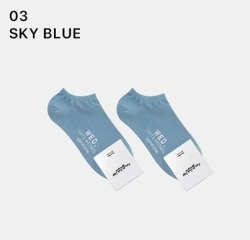  GGRN A TYPE(W-S-019) Носки женские короткие, голубые, размер 35-39, A TYPE(W-S-019-03)ADULTS