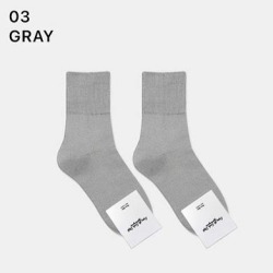  GGRN B TYPE(W-L-199) Носки женские длинные, серые, размер 35-39, B TYPE(W-L-199-03)ADULTS
