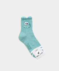  GGRN B TYPE(OD-W-106) Носки женские короткие, зеленые с принтом, размер 35-39, B TYPE(OD-W-106-04)ADULTS