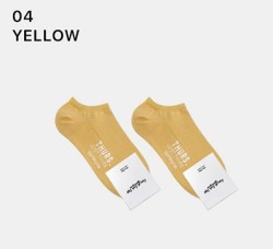  GGRN A TYPE(W-S-019) Носки женские короткие, желтые, размер 35-39, A TYPE(W-S-019-04)ADULTS