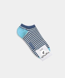  GGRN A TYPE(W-S-007) Носки женские короткие, цветные в полоску синюю, размер 35-39, A TYPE(W-S-007-04)ADULTS