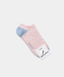  GGRN A TYPE(W-S-007) Носки женские короткие, цветные в полоску розовую, размер 35-39, A TYPE(W-S-007-02)ADULTS