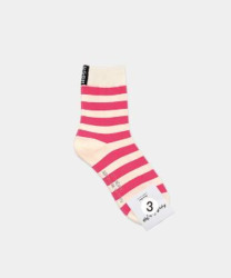  GGRN B TYPE(W-L-211) Носки женские длинные, белые в полоску розовую, размер 35-39, B TYPE(W-L-211-03)ADULTS