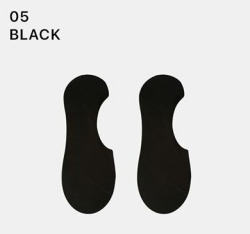  GGRN B TYPE(M-F-026) Носки мужские короткие, черные, размер 39-44, B TYPE(M-F-026-05)ADULTS