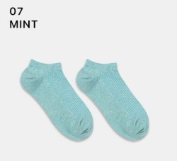  GGRN A TYPE(W-S-035) Носки женские короткие, голубые, размер 35-39, A TYPE(W-S-035-07)ADULTS