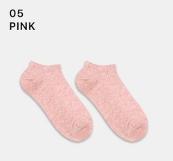  GGRN A TYPE(W-S-035) Носки женские короткие, розовые, размер 35-39, A TYPE(W-S-035-05)ADULTS