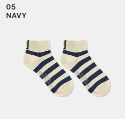  GGRN A TYPE(W-S-054) Носки женские короткие, белые в полоску, размер 35-39, A TYPE(W-S-054-05)ADULTS