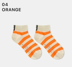  GGRN A TYPE(W-S-054) Носки женские короткие, белые в полоску, размер 35-39, A TYPE(W-S-054-04)ADULTS