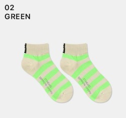  GGRN A TYPE(W-S-054) Носки женские короткие, белые в полоску, размер 35-39, A TYPE(W-S-054-02)ADULTS