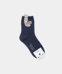  GGRN B TYPE(OD-W-114) Носки женские короткие, синие с принтом, размер 35-39, B TYPE(OD-W-114-04)ADULTS