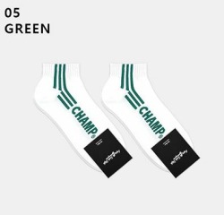  GGRN A TYPE(M-S-039) Носки мужские короткие, белые в полоску, с надписью A TYPE(M-S-039-05)ADULTS