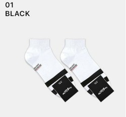  GGRN A TYPE(M-S-035) Носки мужские короткие, белые в полоску черную, размер 39-44, A TYPE(M-S-035-01)ADULTS