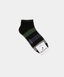  GGRN A TYPE(M-S-017) Носки мужские короткие, черные в полоску, размер 39-44, A TYPE(M-S-017-03)ADULTS