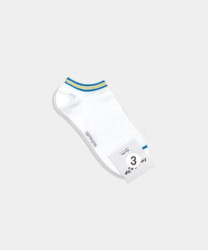  GGRN A TYPE(OD-M-010) Носки мужские короткие, белые в полоску, размер 39-44, A TYPE(OD-M-010-03)ADULTS