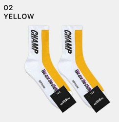  GGRN C TYPE(M-L-076) Носки мужские длинные, белые с надписью, размер 39-44, C TYPE(M-L-076-02)ADULTS