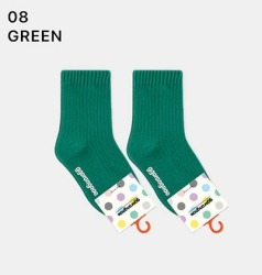  GGRN D TYPE(OD-B-028-XL) Носки детские длинные (возраст 7-9 лет), зеленые D TYPE(OD-B-028-XL-08)BAB