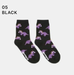  GGRN D TYPE(OD-B-033-M) Носки детские длинные (возраст 3-4 года), черные принт динозавры D TYPE(OD-B-033-M-05)BABY