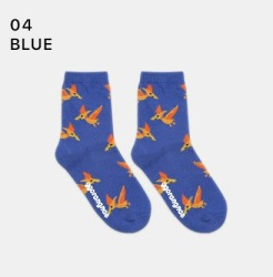  GGRN D TYPE(OD-B-033-L) Носки детские длинные (возраст 5-6 лет), синие принт динозавры D TYPE(OD-B-033-L-04)BABY