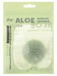  СНГ Спонж косметический (конняку) для чувствительной кожи Aloe Konjac Sponge