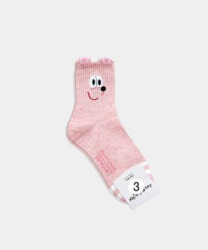  GGRN B TYPE(OD-W-106) Носки женские короткие, розовые с принтом, размер 35-39, B TYPE(OD-W-106-03)ADULTS