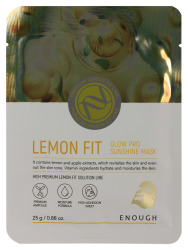  ЕНФ Маска на тканевой основе ENOUGH Lemon Fit Glow Sunshine Mask [25g]