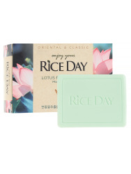  LN Мыло туалетное твердое с маслом рисовых отрубей и лотосом RiceDay(Chung)90g