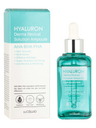  ДРСЛ AMPOULE Сыворотка для лица с гиалуроновой кислотой Dr.CELLIO HYALURON DERMA REVIVAL SOLUTION AMPOULE 50ml