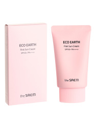  THE SAEM ECO EARTH САЕМ Крем солнцезащитный для лица успокаивающий с каламином Eco Earth Pink Sun Cream SPF50+ PA++++ 50 г