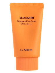  THE SAEM ECO EARTH САЕМ Крем солнцезащитный для лица водостойкий Eco Earth Waterproof Sun Cream SPF50+ PA++++ 50 г