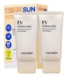  СМ Крем для лица солнцезащитный UV Perfection Poreless Tone UP Sun Cream SET 50 ml * 2 ea