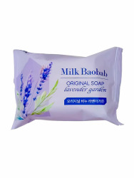  MB OWS Мыло туалетное кусковое с лавандой Milk Baobab Original Soap Lavendar Garden,85г