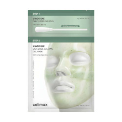  CLM Маска для лица гидроглевая CELIMAX JI WOO GAE CICA PHA PEEL 2-STEP GEL MASK 1EA