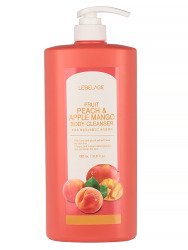 LBLG CLEANSER Гель для душа LEBELAGE FRUIT PEACH & APPLE MANGO BODY CLEANSER 1000ml