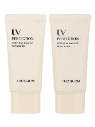  СМ Крем для лица солнцезащитный UV Perfection Poreless Tone UP Sun Cream SET 50 ml * 2 ea