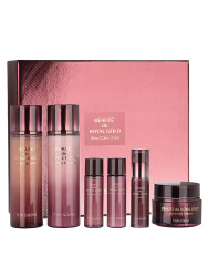  THE SAEM BEAUTE DE ROYAL САЕМ Набор антивозрастных средств для лица с золотом и муцином улитки Gold Skin Care 3 Set AD